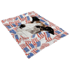 Independence Day Pet Print Fleece Blanket