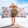 Independence Day Pet Print Beach Towel