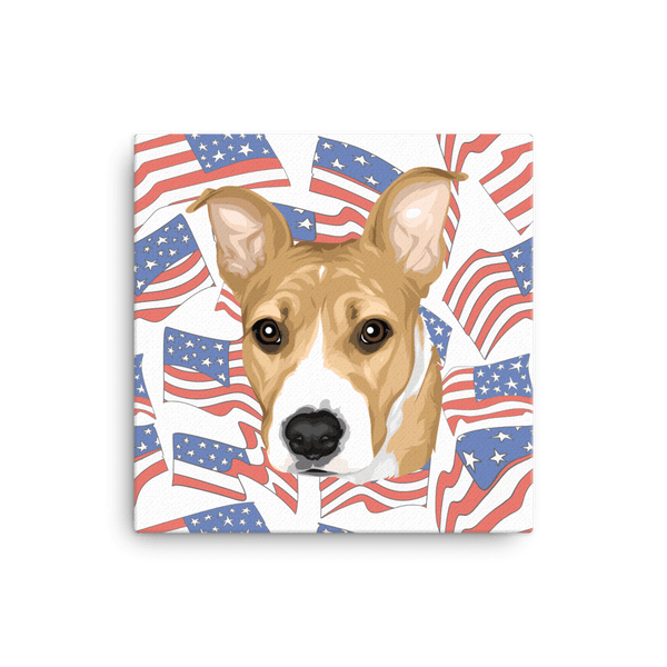 Independence Day Pet Portrait Canvas
