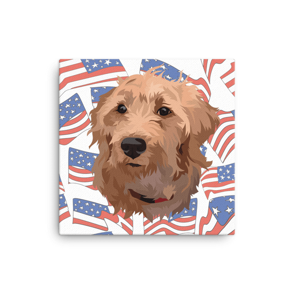 Independence Day Pet Portrait Canvas