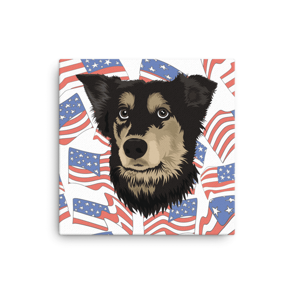 Independence Day Pet Portrait Canvas
